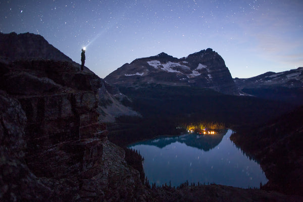 The Lights Below (Lake O'Hara Lodge)