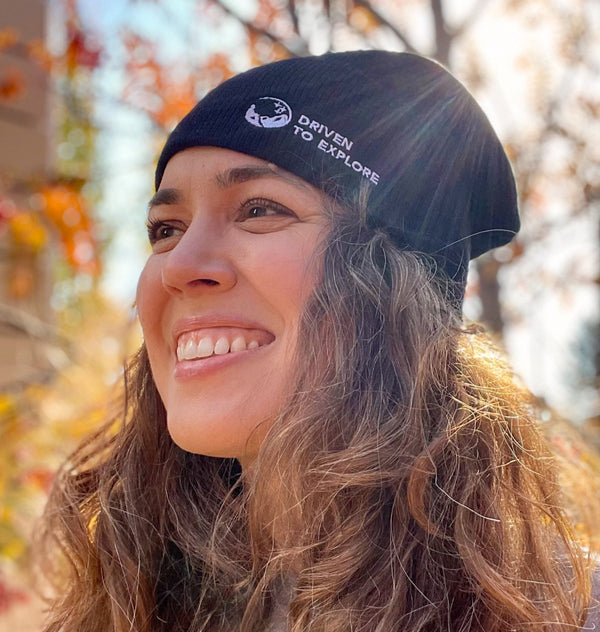 Jersey Knit "Driven To Explore" Slouchy Toque
