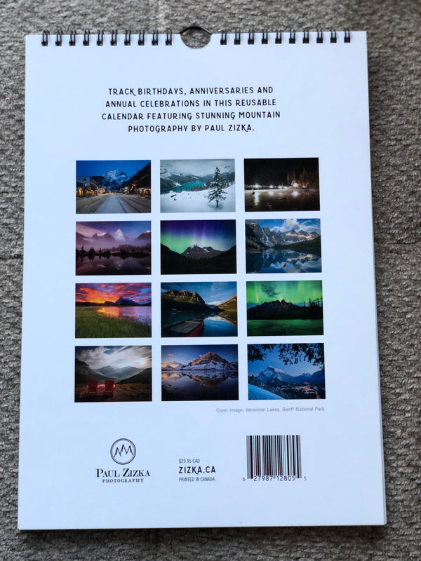 Canadian Rockies Perpetual Calendar of Anniversaries and Celebrations